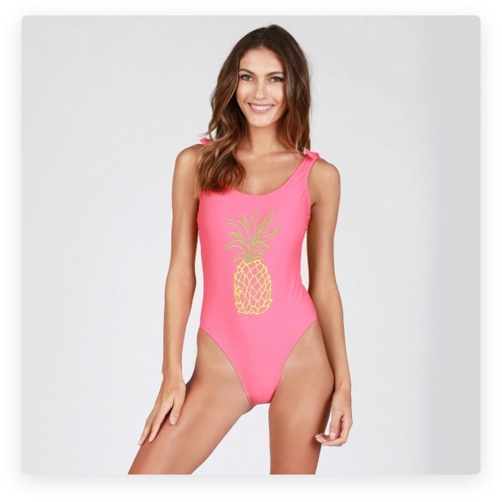 🍍Pineapple pink one piece swimsuit